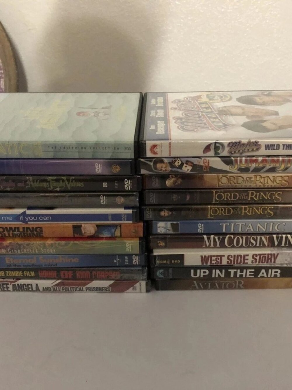 DVD Lot of 40 Lord Rings, Titanic, Casablanca, X-Men More DVD Movies Like New